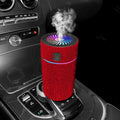 Car mounted air purification humidifier with diamond design in seven colour options