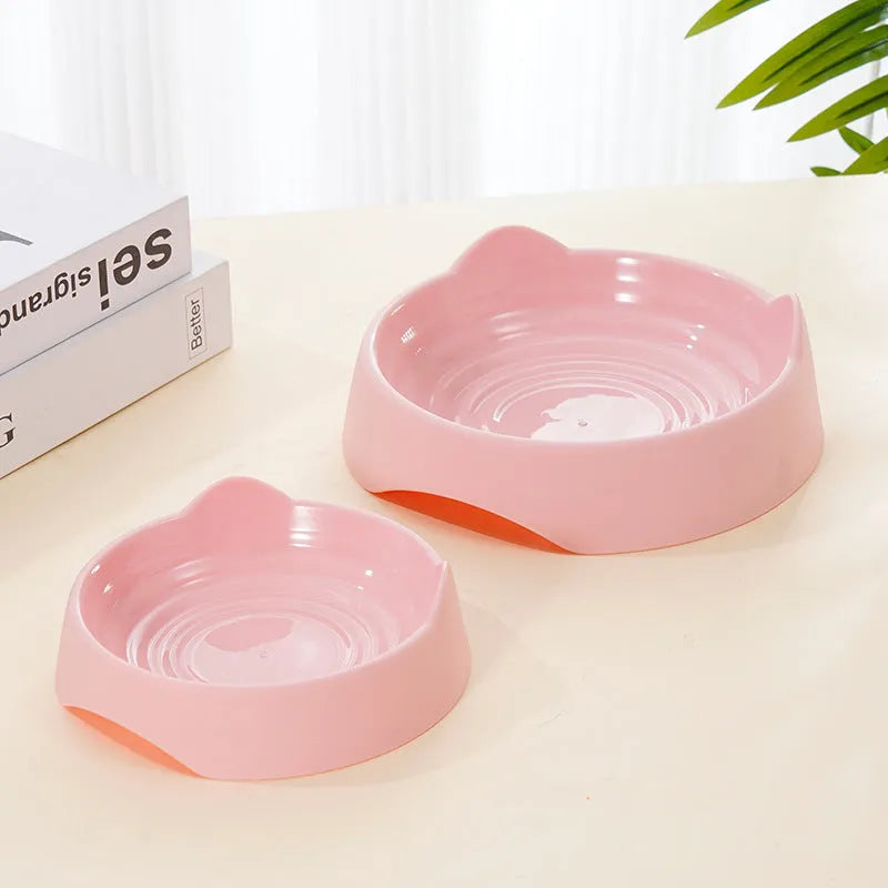Ceramic dog slow feeder bowl with maze pattern in blue, green or pink colour options