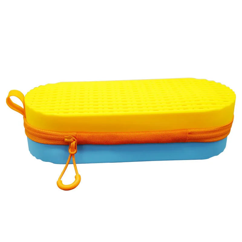Silicone glasses case in modern simple design with long hand shape measuring 200x80x50mm