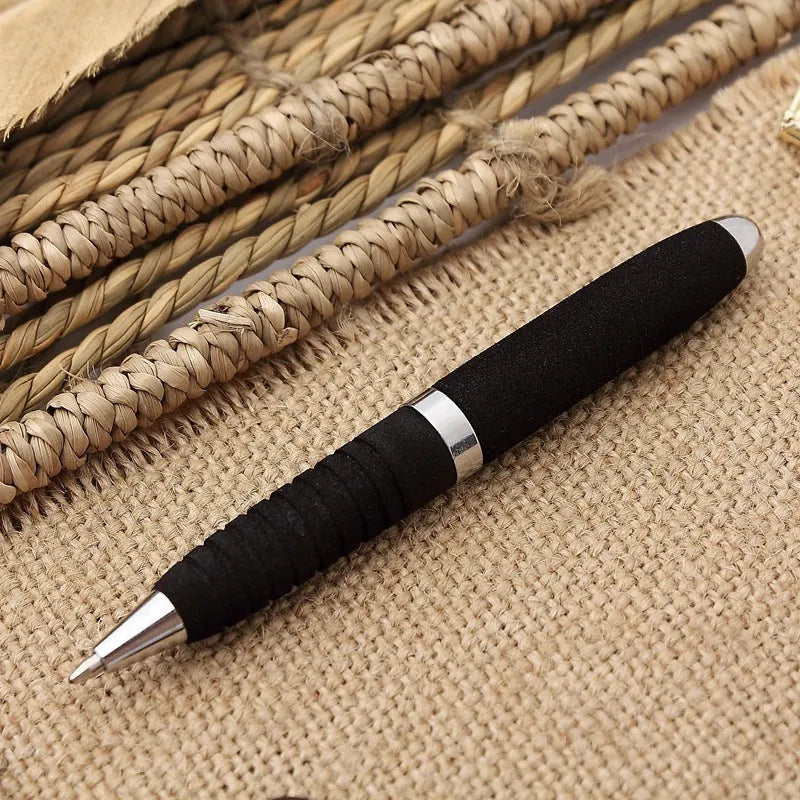 EVA metal cap mini ballpoint pen showing compact size and metal construction