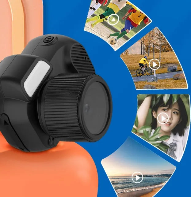 Black Y3000 HD outdoor sports camera with 0.96-inch screen showing compact size.