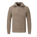Men's slim fit pullover sweater in solid colors for autumn winter leisure wear