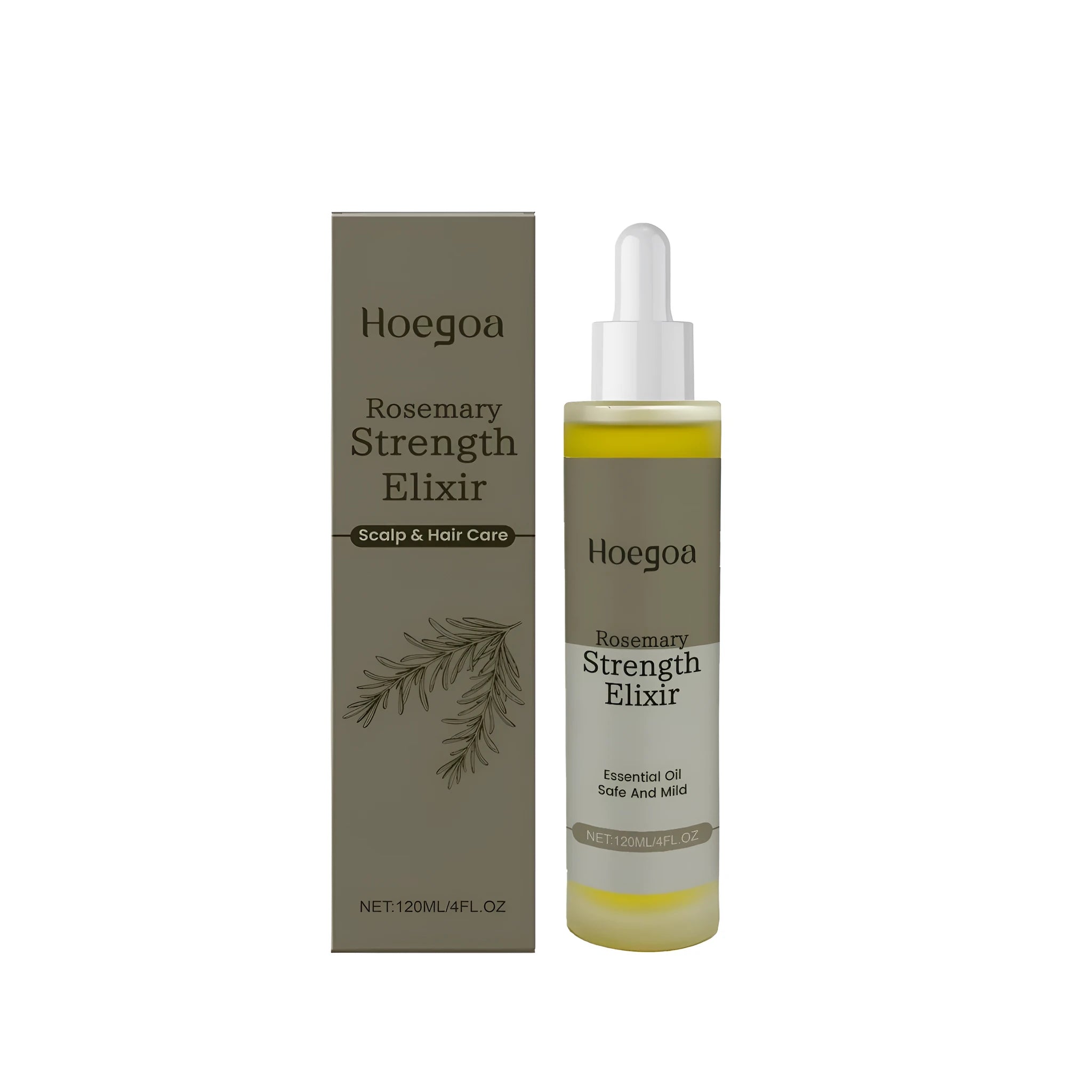 120ml bottle of rosemary hair tonic concentrate with ginger oil and vitamin E