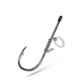 Spring rubber band sea fishing lure for live shrimp with barbed hook, available in multiple sizes