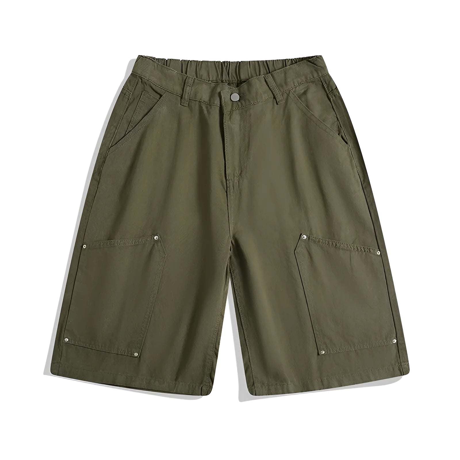 Women's workwear rivet cropped pants in wide-leg design showing apricot colour option with mid waist