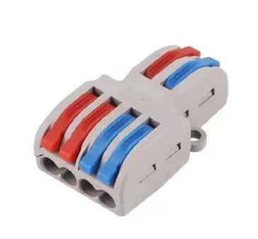 A quick wire connector terminal block with a fire insulation shell, suitable for 0.08-4.0mm² wires and rated for 32A.