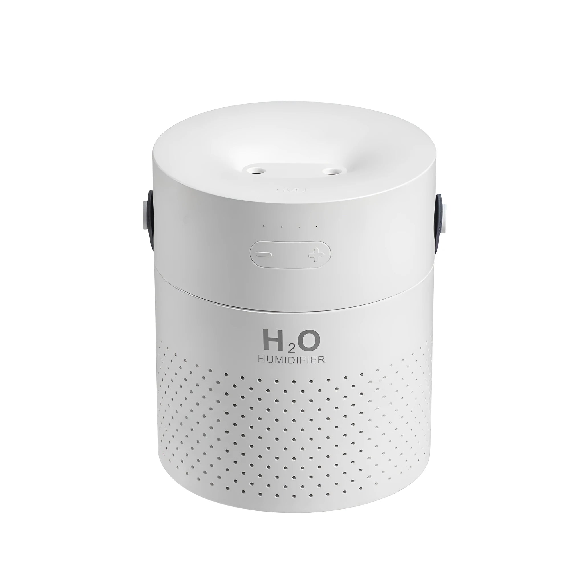Green wireless bedroom humidifier with colour-changing light and USB port on a bedside table