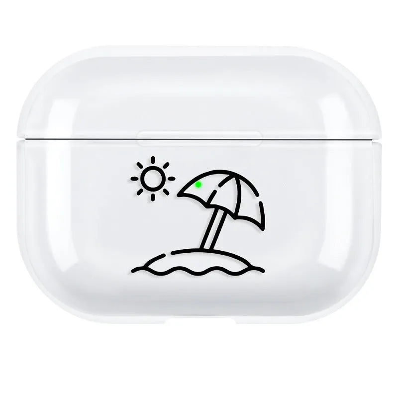 PC material protective shell case for AirPods Pro 3 compatible earphones in solid colour