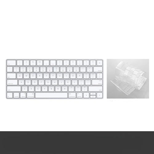 Apple G6 Bluetooth wireless keyboard in white with aluminium construction and multimedia keys