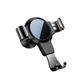 S4 Gravity Mirror ABS mobile phone bracket mounted on a car air conditioning vent.