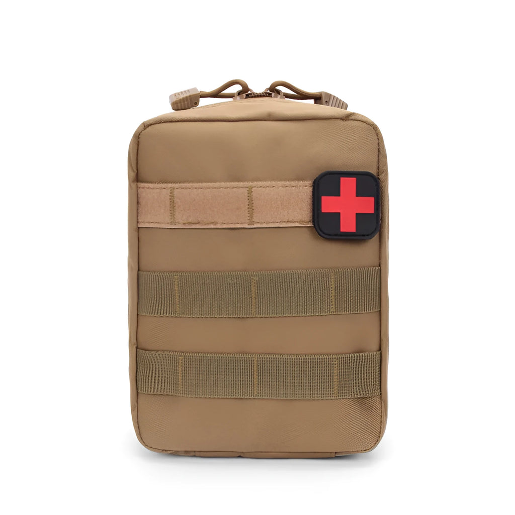 Tactical medical vest accessory bag in nylon with Velcro mounting