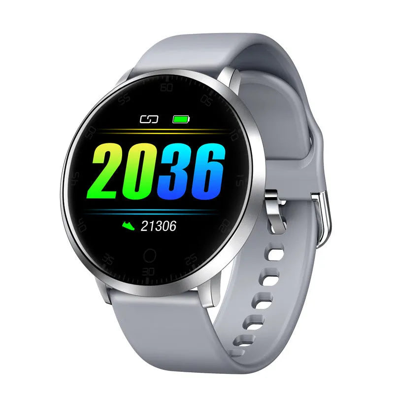 Ultra-thin waterproof smart health bracelet with zinc alloy body and 1.3-inch touch screen display