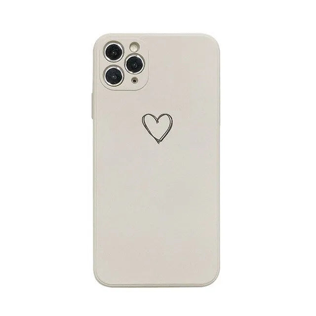 Silicone phone case for Apple iPhones in multiple solid colours including black, white, and pastel options