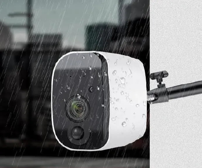 Solar powered wireless surveillance camera with PIR motion detection and 1080P lens