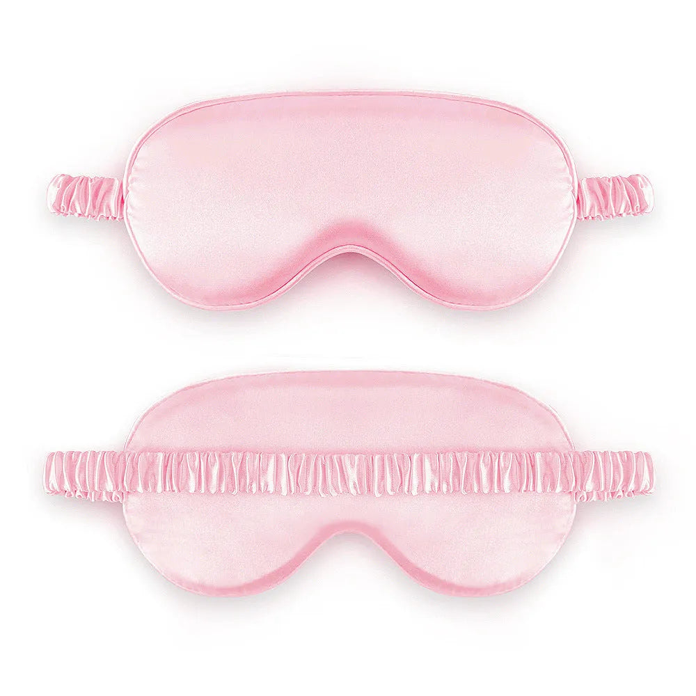 Reversible rayon satin sleep mask in a choice of colours with an elastic headband.