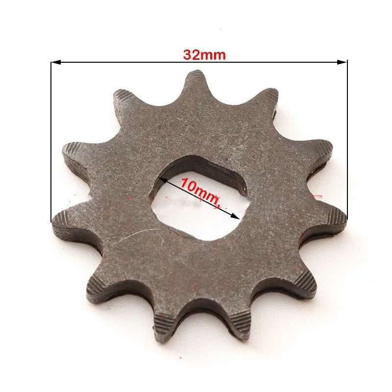 Cast iron motorcycle gear with 11 teeth for 25hT8F chain reduction systems