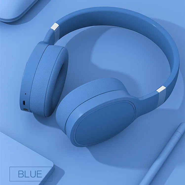 Wireless Bluetooth over-ear headset shown in black, with visible ear cup and headband.