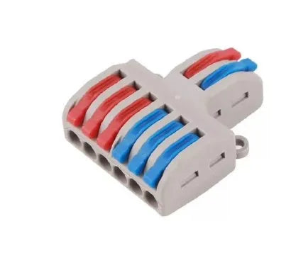 A quick wire connector terminal block with a fire insulation shell, suitable for 0.08-4.0mm² wires and rated for 32A.