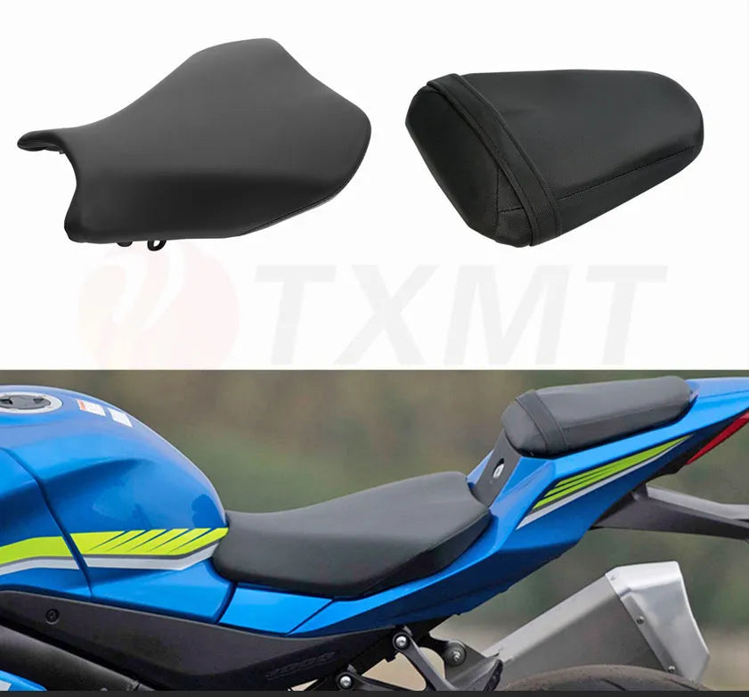 PU leather seat covers for Suzuki GSXR1000 motorcycle in L size.