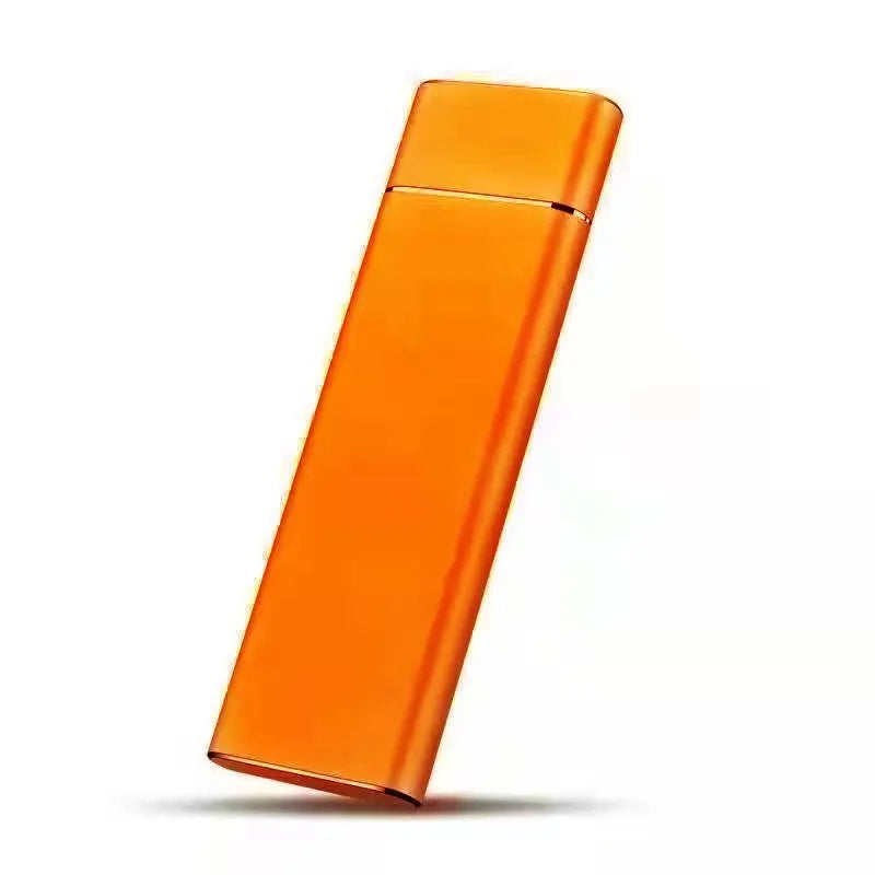 High-speed 6TB SSD mobile hard disk with metal shell in black, blue, orange, red, or silver colours.