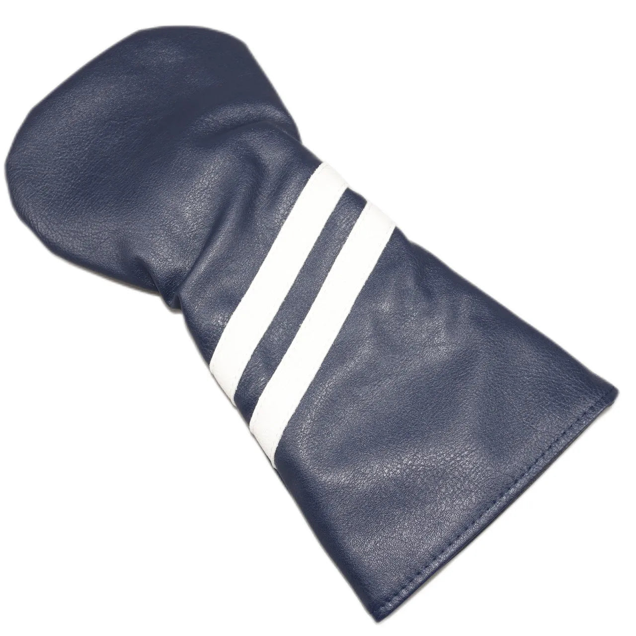 A golf club head cover with two diagonal stripes, shown in one of six available colours.