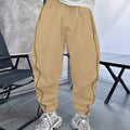 Men's bamboo fibre casual sports trousers in cropped length with high elasticity