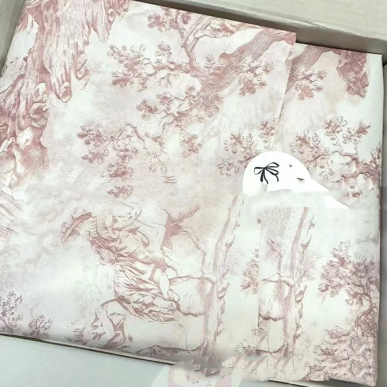 French romance vintage style tissue paper 50x70cm pink purple and green purple decorative gift wrapping