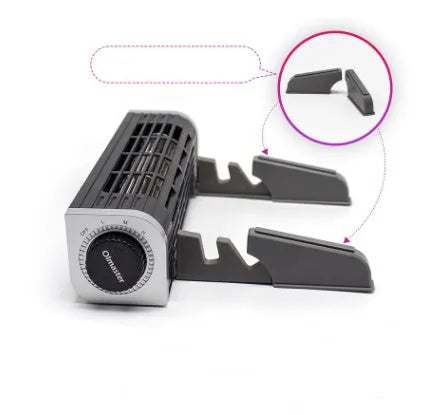 Black aluminium notebook cooling pad with USB cable and integrated fan for laptops.