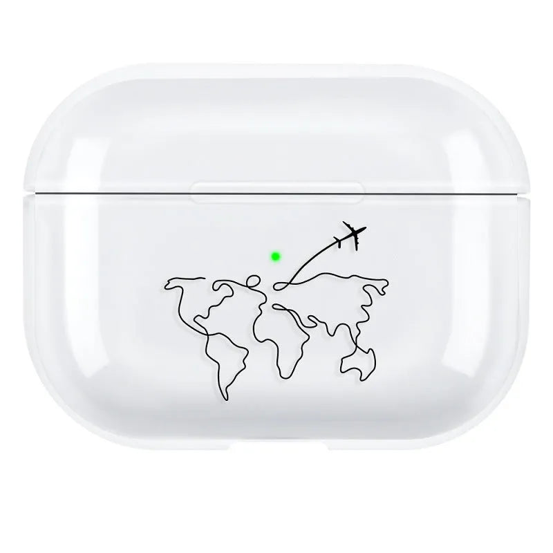 PC material protective shell case for AirPods Pro 3 compatible earphones in solid colour
