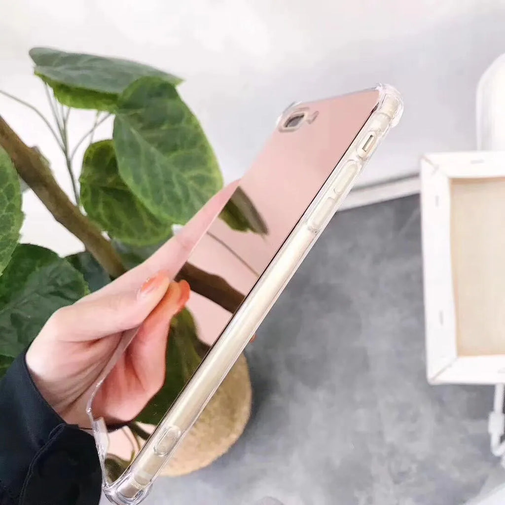 Mirror finish TPU phone case for iPhone in six colour options
