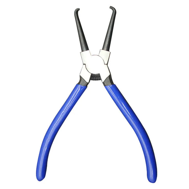 Iron and rubber caliper tubing pliers for automotive fuel line maintenance, shown in L and S sizes.