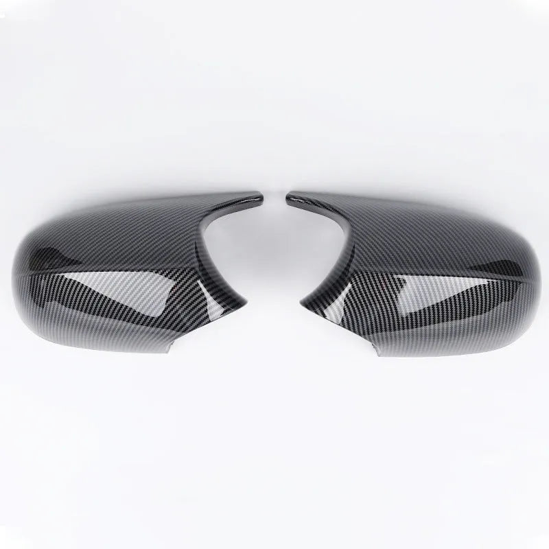 Pair of black ABS plastic rearview mirror housings for BMW 3 Series E90