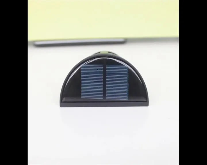 Solar wall lamp with 6 LEDs and IP65 waterproof rating for outdoor garden lighting