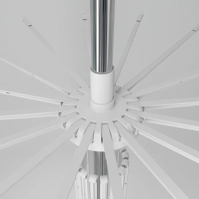 Mobile split plastic clip drying rack with three-layer stainless steel construction in modern simplicity style