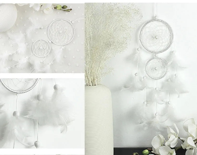 White artificial feather decoration 11cm for wedding and business gift use