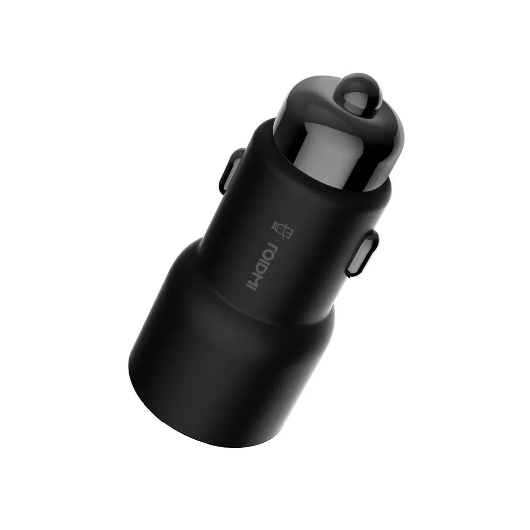 Ruimi 3S black car charger with dual USB ports for mobile devices