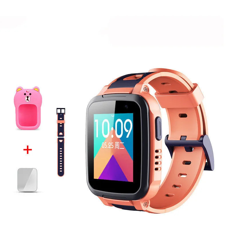 SE5 children's smart watch phone with GPS tracker, waterproof touch screen, and stainless steel wristband