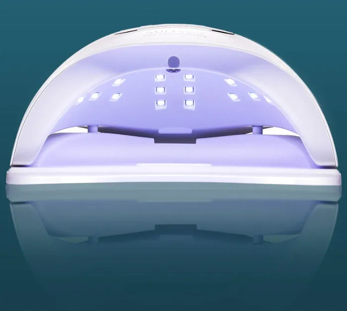 White UV LED nail lamp with 45 beads for gel polish curing