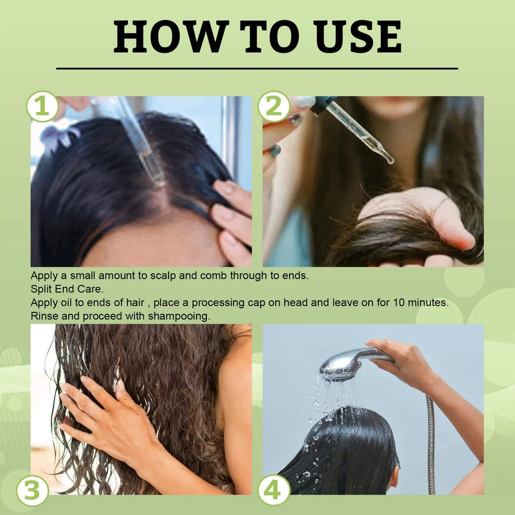 59ml bottle of Rosemary Mint Hair Growth Fluid with natural plant extracts for scalp care.