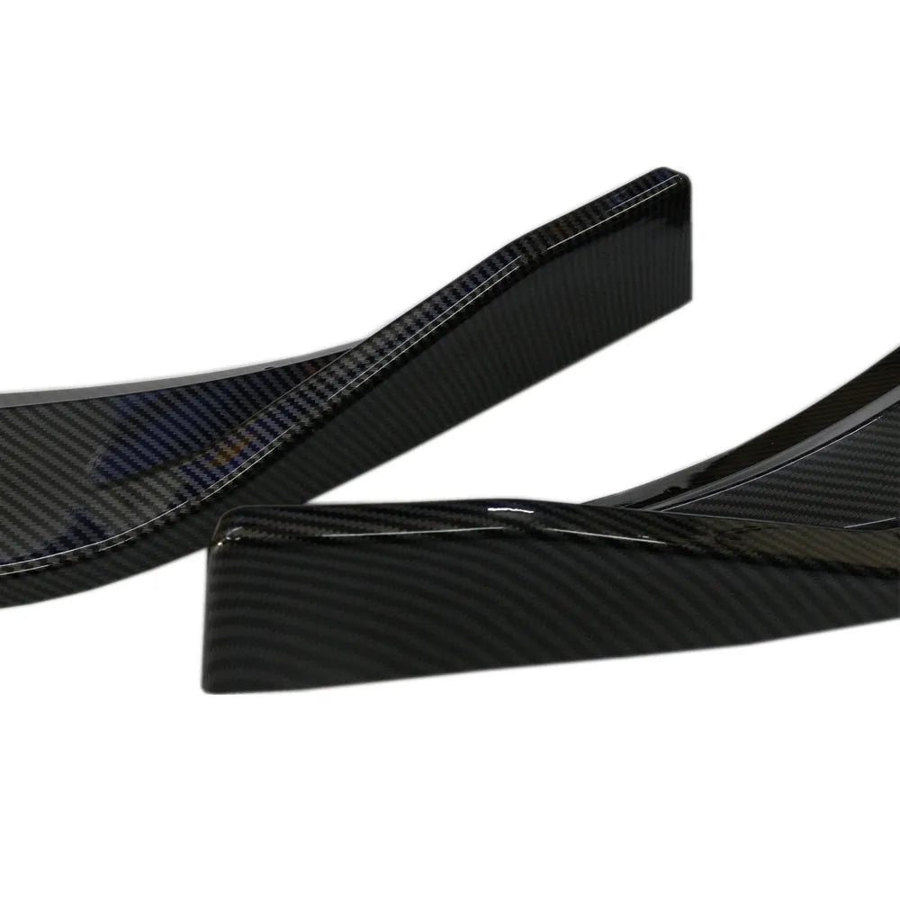 Unksera car rear spoiler retrofit kit in three-section carbon braze pattern design for 14-19 vehicles