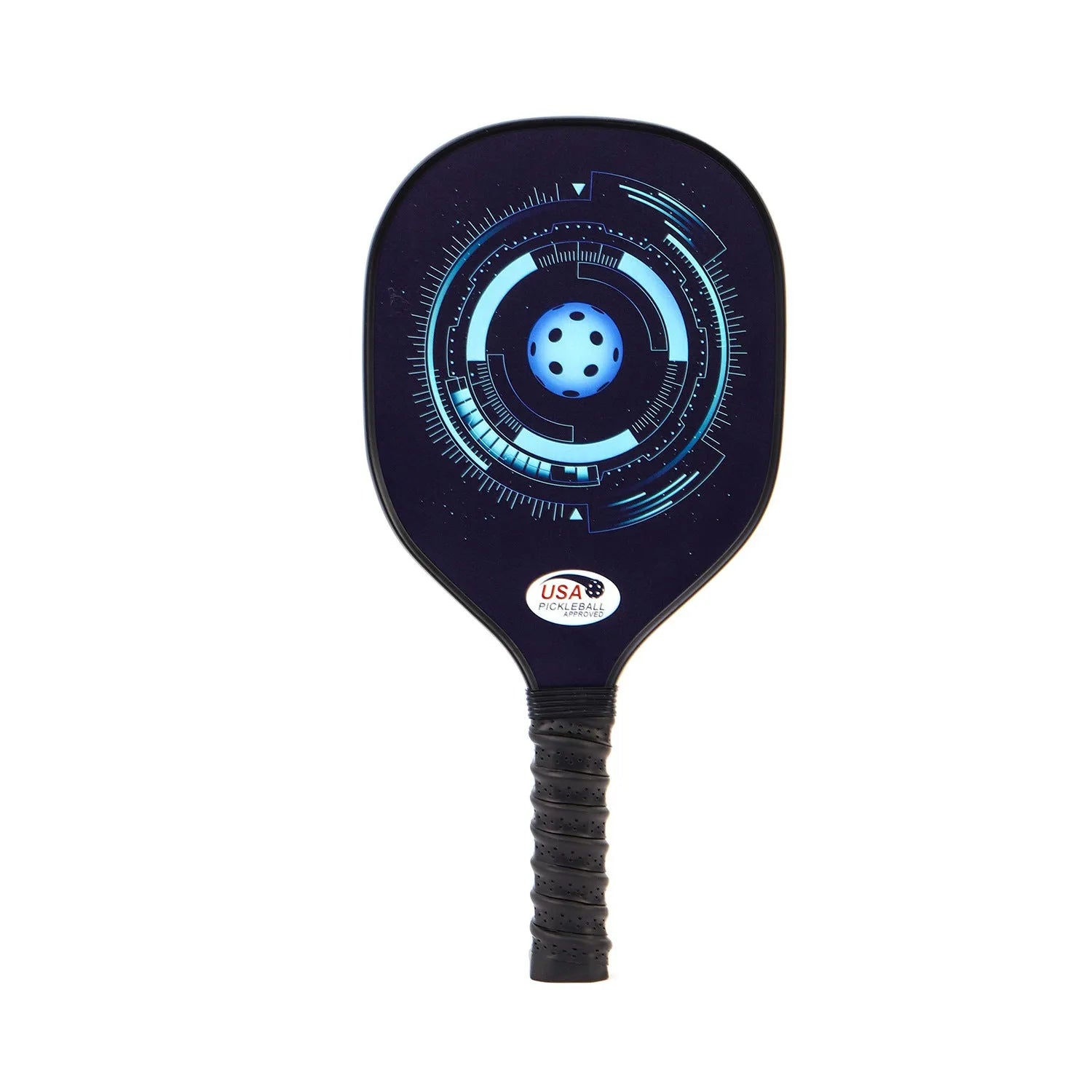 Poplar Peak wooden sports racket for table tennis and pickleball training, shown with model number options.