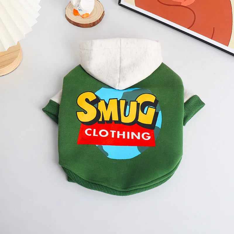 Green cotton dog coat for large breeds in autumn and winter sizes L XL 2XL 3XL 4XL