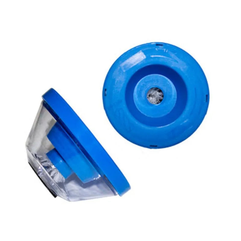 Blue bowl-shaped electric hammer dust cover accessory with sponge and PVC gasket