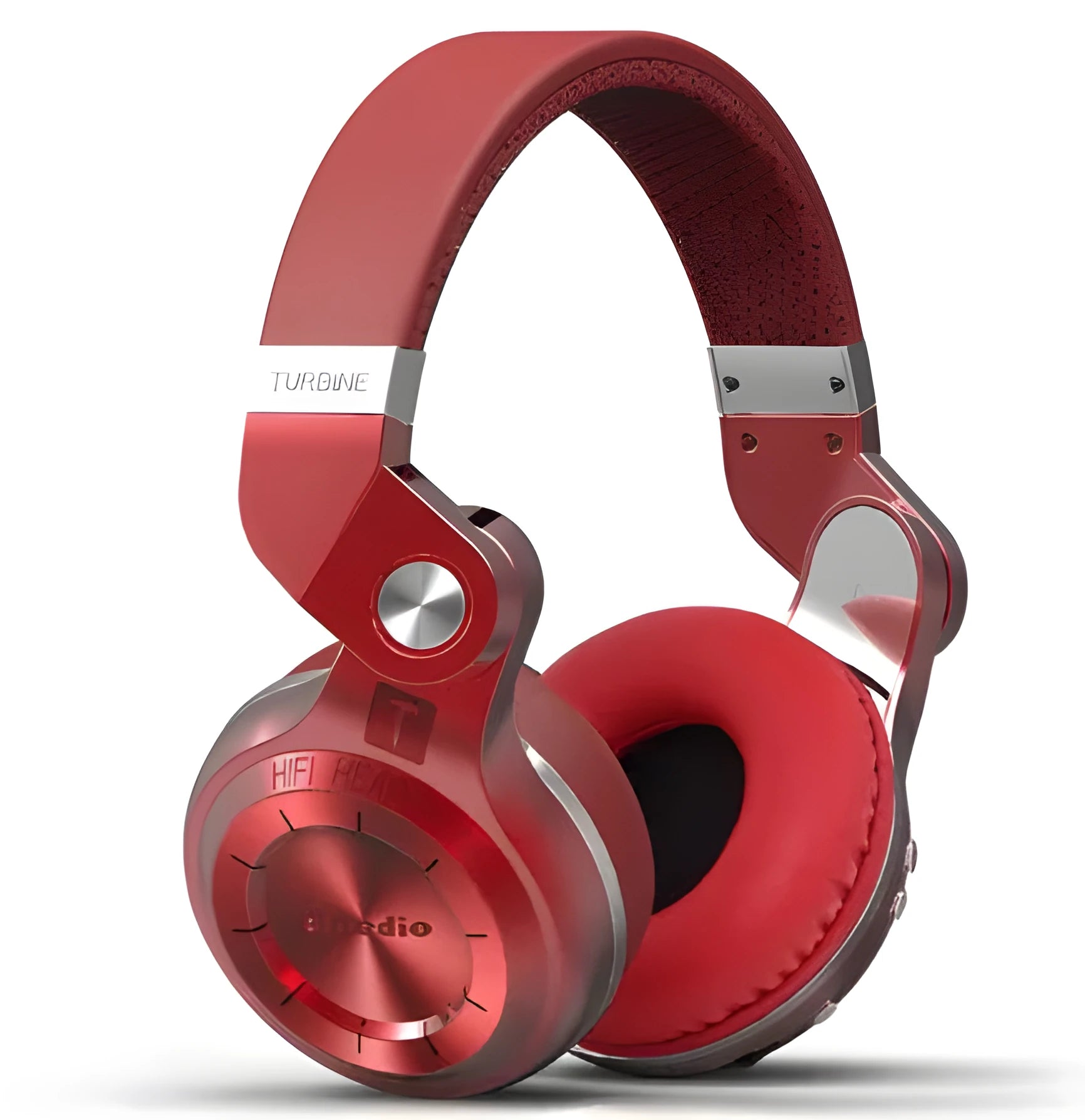 Bluedio T2+ Bluetooth wireless on-ear headphones in black, white, red, or blue colours