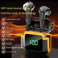 Wireless binaural digital display noise-reduction Bluetooth headset in Pro90 Black