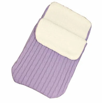 Baby stroller sleeping bag with envelope design in multiple colours showing lamb cashmere lining