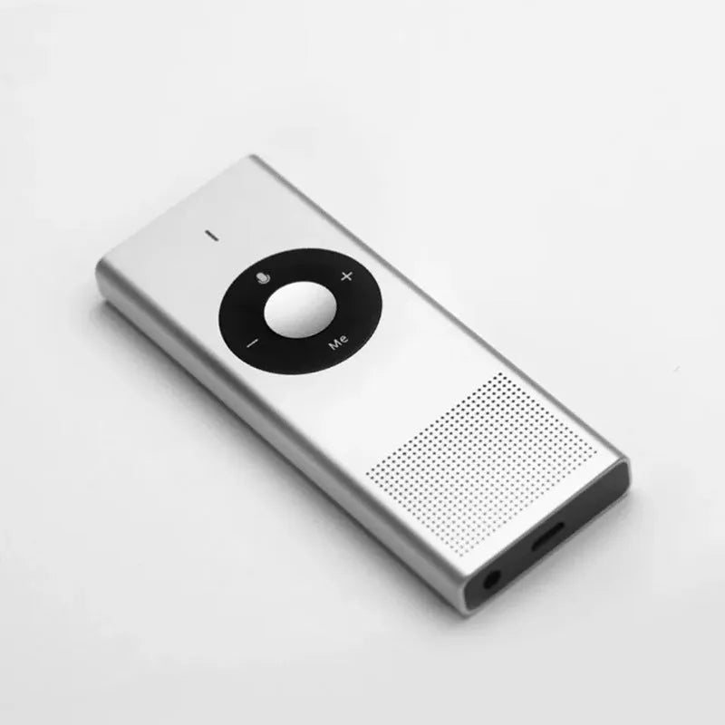 Xiaomi AI Translator portable voice translation device in Deep grey colour on a table