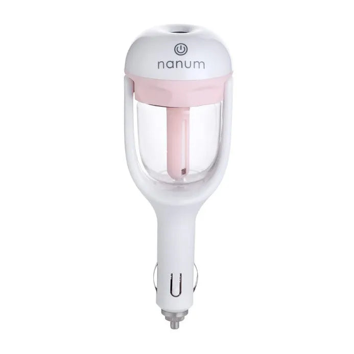 Portable car humidifier air purifier with essential oil diffuser in multiple colour options