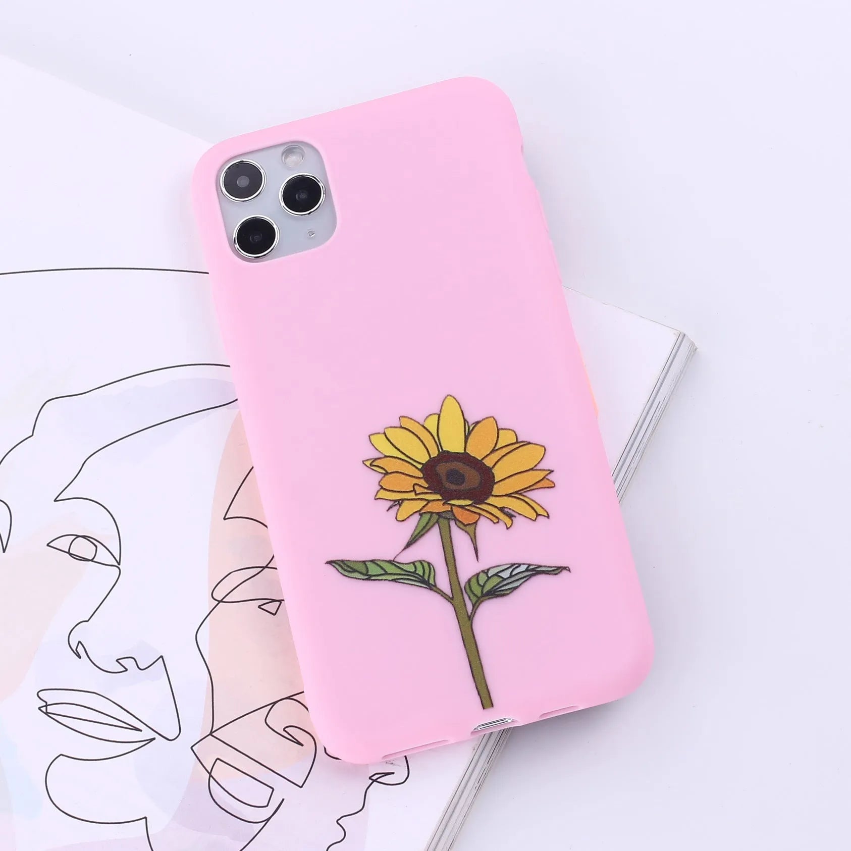 TPU mobile phone back cover case for iPhone in painted European and American style design