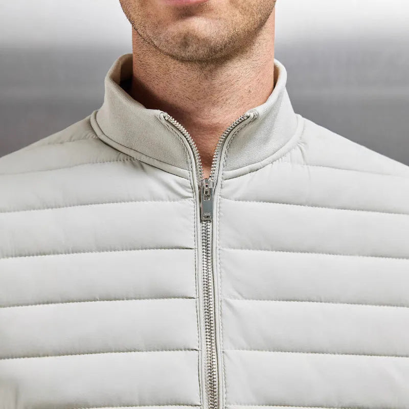 Corduroy down jacket vest stand collar men casual black navy blue light gray sizes L to XXXL